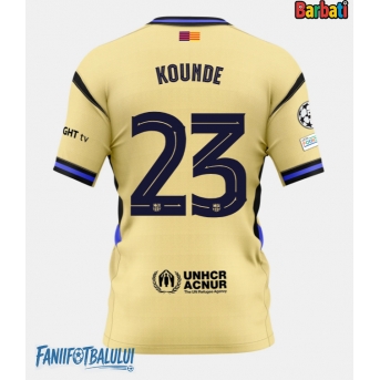 Barcelona Jules Kounde #23 Tricou Fotbal Replică 2025-26 Barbati Deplasare